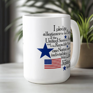 Taza De Café Prometo lealtad a la bandera de las Naciones Unida