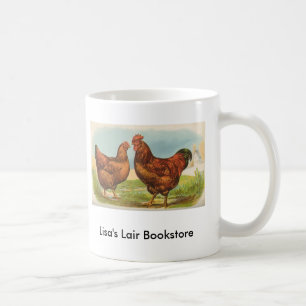 Taza De Café Promo de los pollos B/store del rojo de Graham -