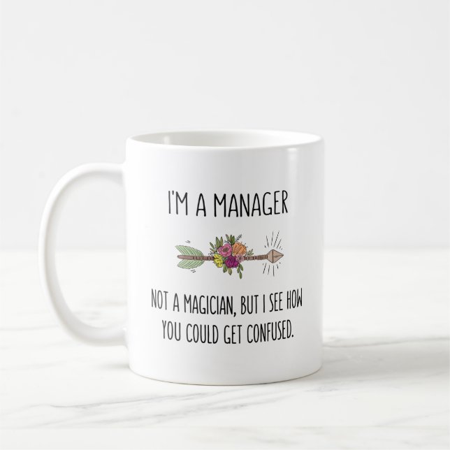 Taza De Café Promoción de jefe futuro de administrador (Izquierda)