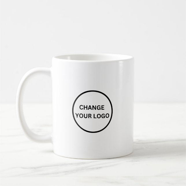 Taza De Café Promoción de Marca Simple 11oz (Izquierda)