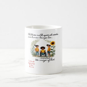 Taza De Café Promoción de niños con necesidades especiales