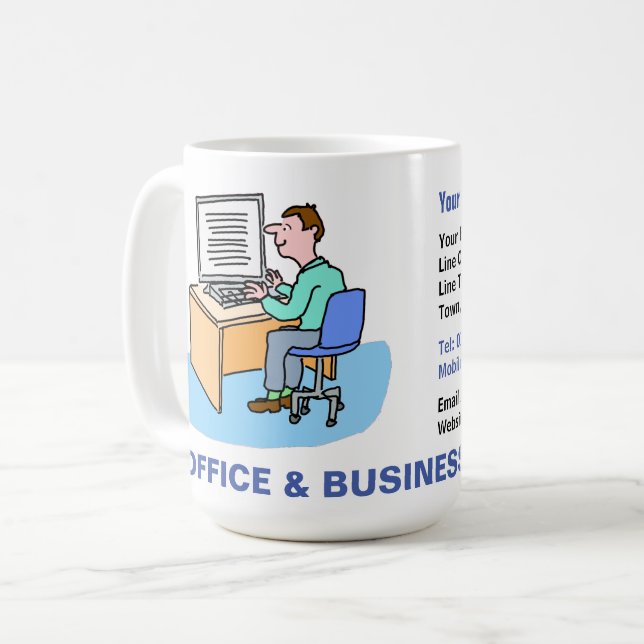 Taza De Café Promoción de Office y Empresas (Anverso izquierdo)