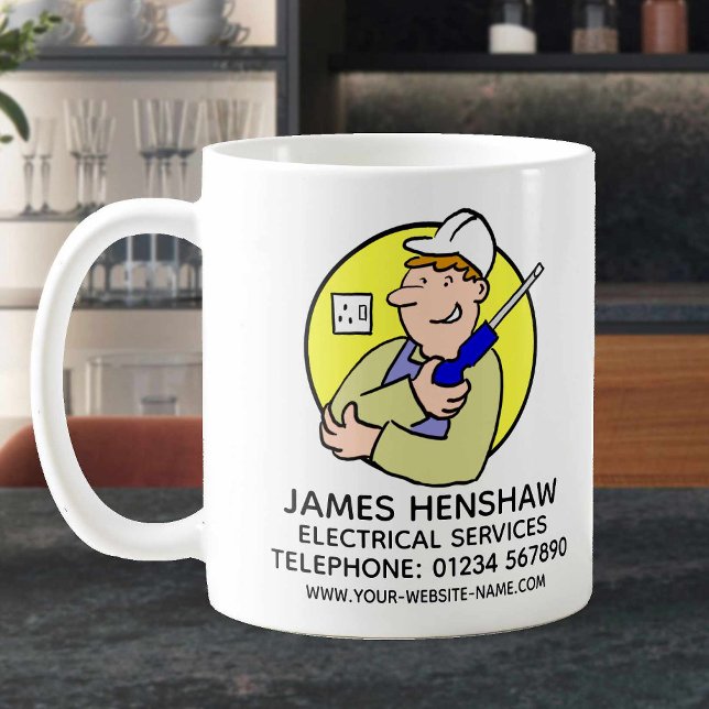 Taza De Café Promoción de servicios eléctricos (Subido por el creador)