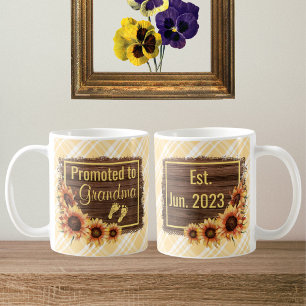Taza De Café Promocionado A La Abuela Mug De Girasol