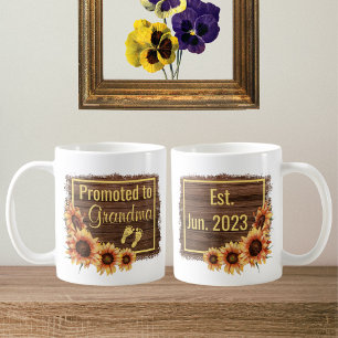 Taza De Café Promocionado A La Abuela Mug De Girasol