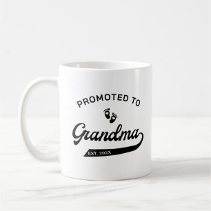 Taza De Café Promocionado a la Invitación de embarazo de la abu