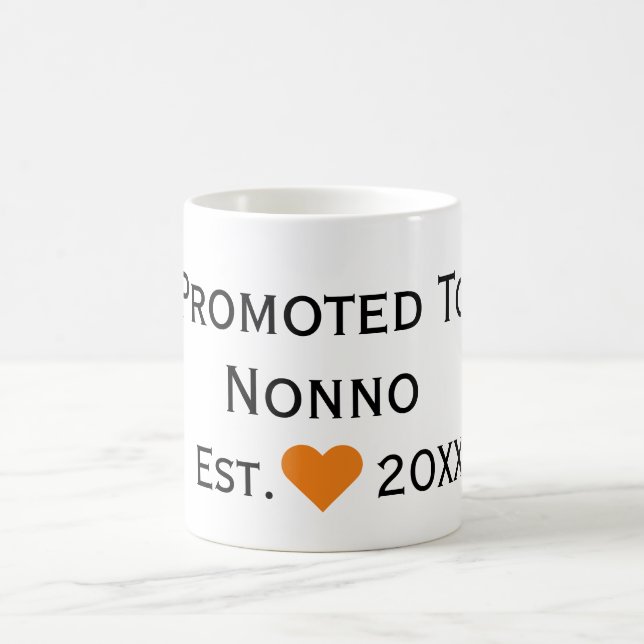 Taza De Café Promocionado a no negro y Naranja Mug (Centro)