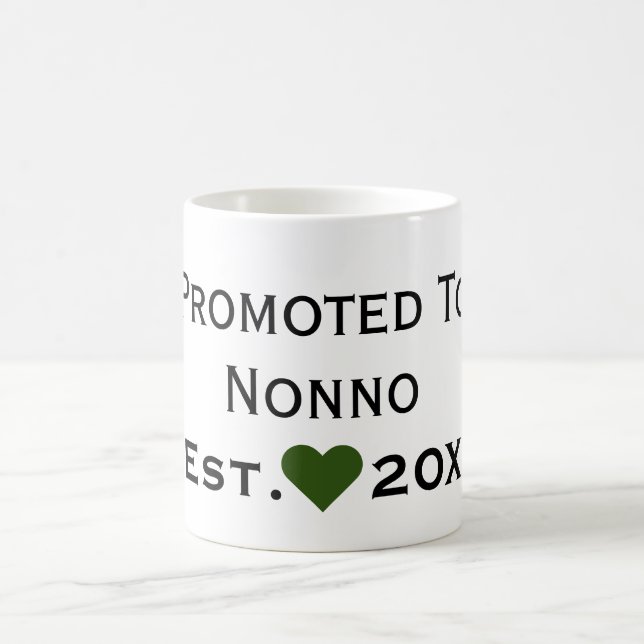 Taza De Café Promocionado A No Negro Y Verde Mug (Centro)