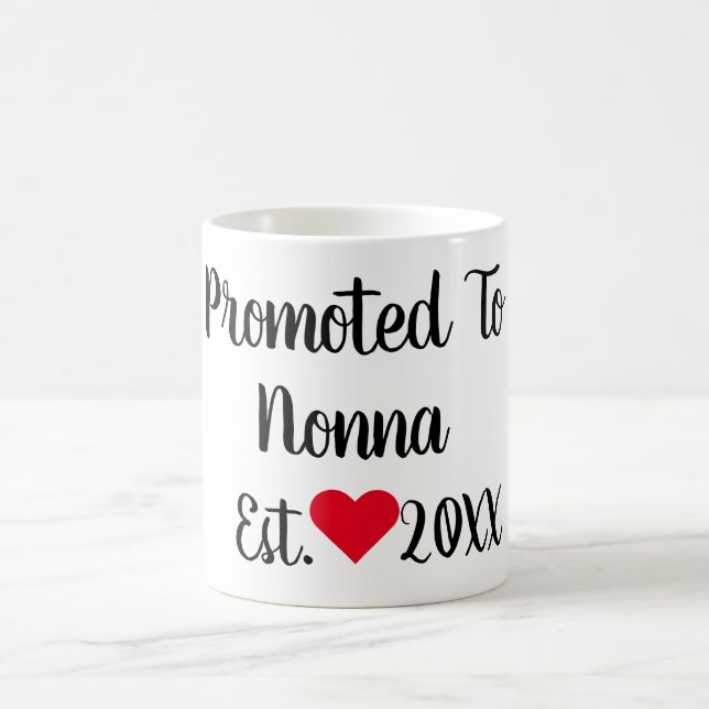 Taza De Café Promocionado A Nonna Black & Red Mug (Centro)
