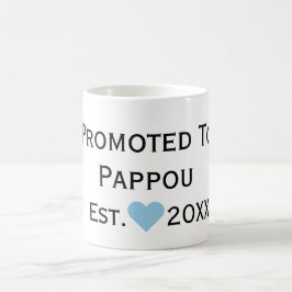 Taza De Café Promocionado A Pappou Black & Blue Mug
