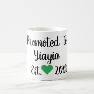 Taza De Café Promocionado A Yiayia Black & Green Mug