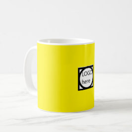 Taza de café promocional con tu LOGO! Amarillo