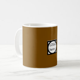 Taza de café promocional con tu LOGO! Marrón