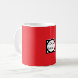 Taza de café promocional con tu LOGO! Rojo