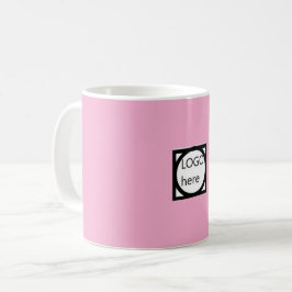 Taza de café promocional con tu LOGO! Rosa