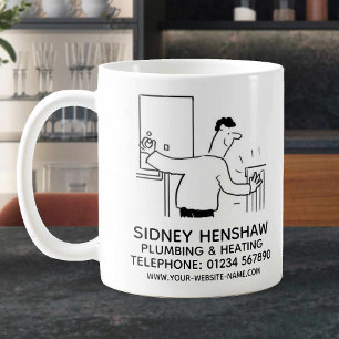 Taza De Café Promocional de fontanería y calefacción