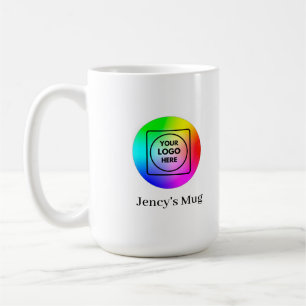 Taza de café promocional para empleados con logoti