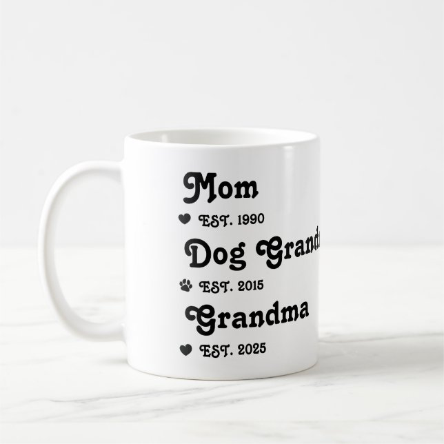 Taza De Café Promoted From Dog Grandparents To Human Grandma (Izquierda)