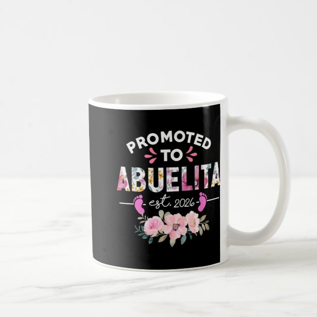 Taza De Café Promoted To Abuelita Est 2026 New Spanish Grandma  (Derecha)