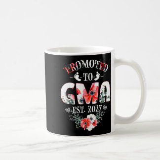 Taza De Café Promoted to Gma Est 2027 Women Floral First Time