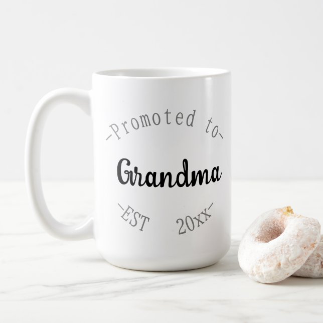 Taza De Café Promoted to Grandma (Con donut)