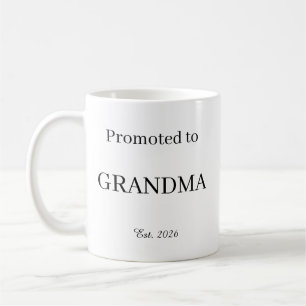 Taza De Café Promoted To Grandma Mug – New Dad Gift Coffee Cup