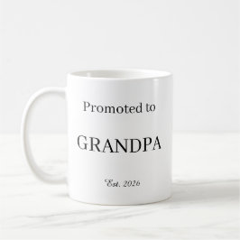 Taza De Café Promoted To Grandpa Mug – New Dad Gift Coffee Cup