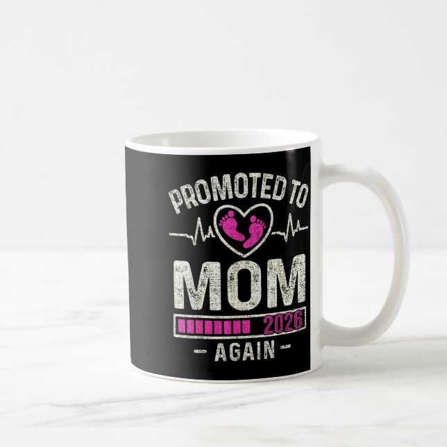 Taza De Café Promoted To Mom Again 2026 Expecting Baby Soon To  (Derecha)