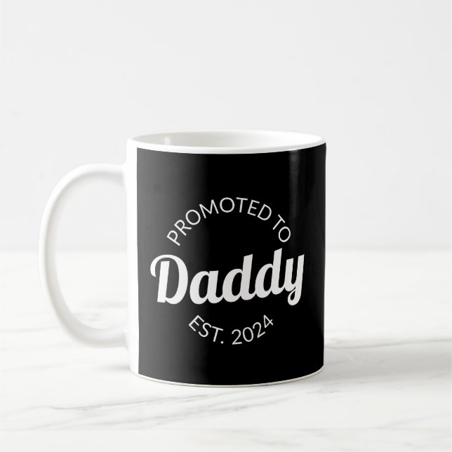 Taza De Café Promovido A Daddy Est. I 2024 (Izquierda)