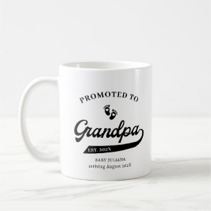 Taza De Café Promovido a GranPa Invitación de embarazo