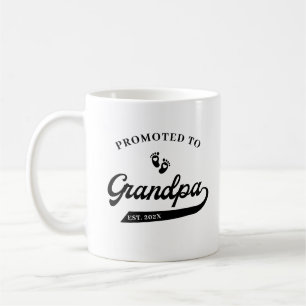 Taza De Café Promovido a GranPa Invitación de embarazo