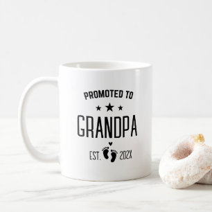 Taza De Café Promovido a GranPa Invitación de embarazo