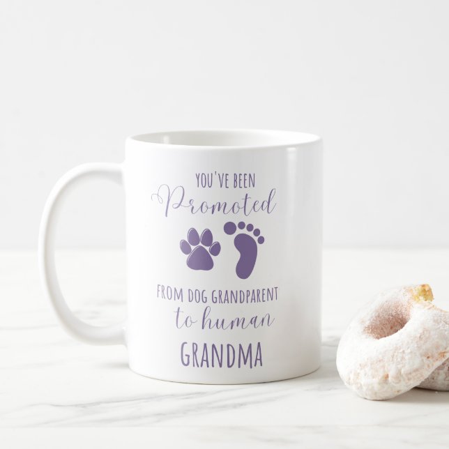 Taza De Café Promovido Graciosamente Por Padres De Perro A Abue (Con donut)