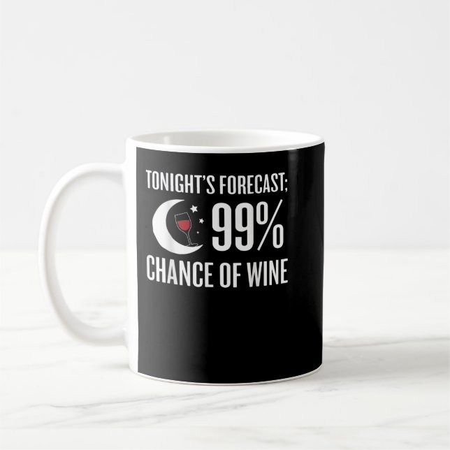 Taza De Café Pronóstico 99 Posibilidad De Amante De Vino Gracio (Izquierda)
