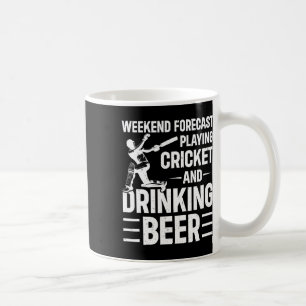 Taza De Café Pronóstico de fin de semana jugando cricket y bebi