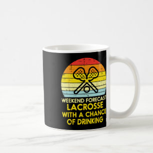 Taza De Café Pronóstico de fin de semana Lacrosse Bebiendo Geni