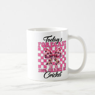Taza De Café Pronóstico de hoy 100% Jugadora de Cricket Chica M