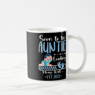 Taza De Café Pronto Será La Tía 2025 Cargando Cute Ba