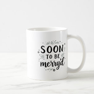 Taza De Café Pronto Serán Varios Navidades Comprometidos Pareja