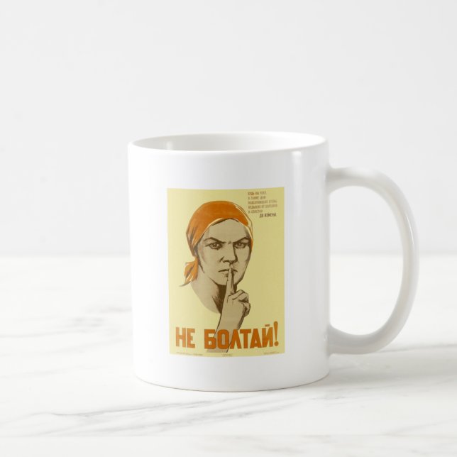 Taza De Café Propaganda soviética (Derecha)