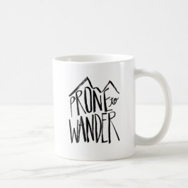 Taza De Café Propenso vaga el estilo negro de la escritura del