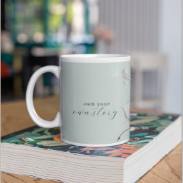 Taza De Café Propiciar tu propia historia | Pétalos de flores |