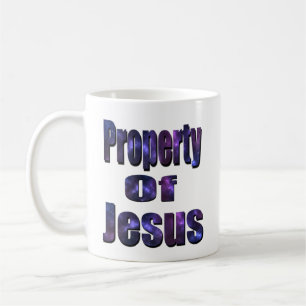 Taza De Café Propiedad De Jesús, Logo Religioso,
