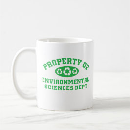 Taza De Café Propiedad De Las Ciencias Ambientales