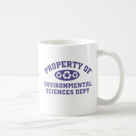 Taza De Café Propiedad De Las Ciencias Ambientales (púrpura)