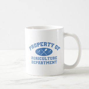 Taza De Café Propiedad del Departamento de Agricultura (azul) M