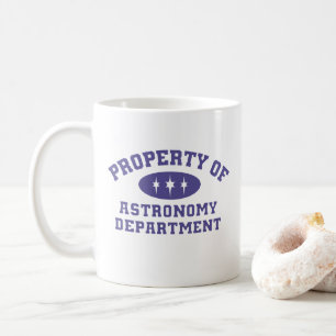 Taza De Café Propiedad Del Departamento De Astronomía