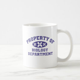 Taza De Café Propiedad del Departamento de Biología (púrpura) M
