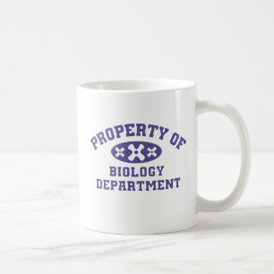 Taza De Café Propiedad del Departamento de Biología (púrpura) M
