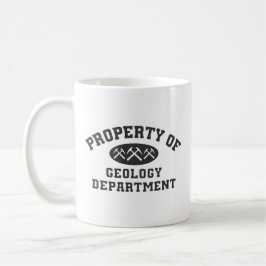 Taza De Café Propiedad Del Departamento De Geología Mug